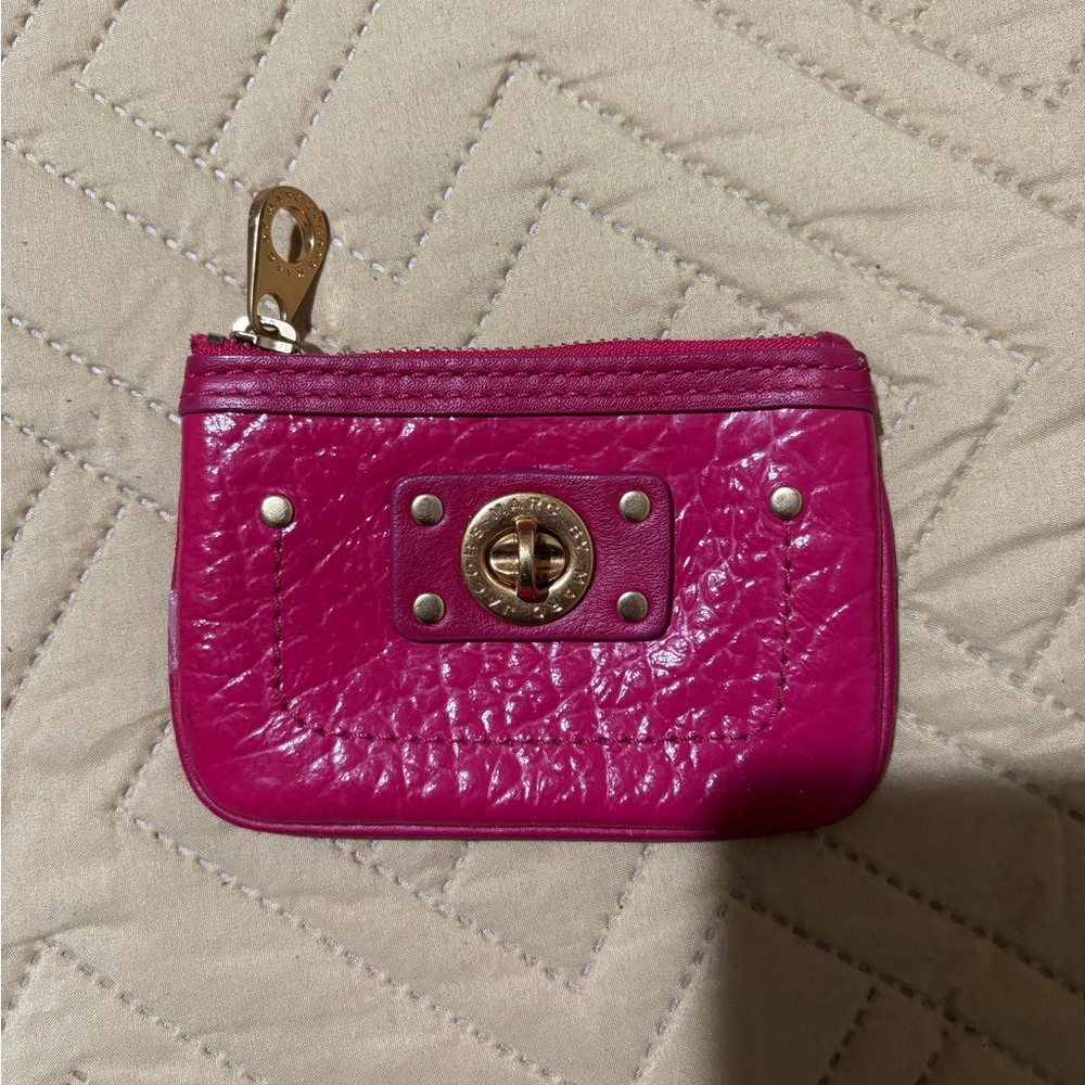 Marc By Marc Jacobs Fuchsia Leather Pouch